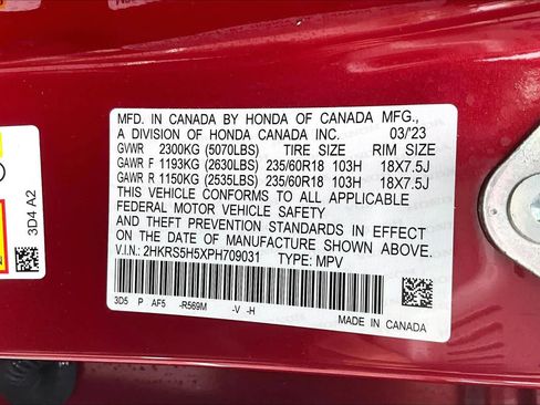 Certified 2023 Honda CR-V Sport image 32