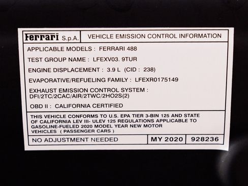 Used 2020 Ferrari 488 Pista Coupe image 85