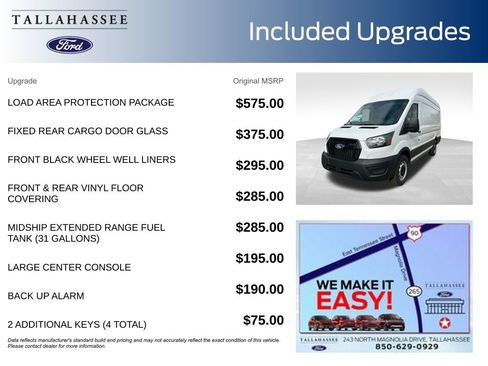 New 2026 Ford Transit 350 148 High Roof Extended w/ Load Area Protection Package image 3