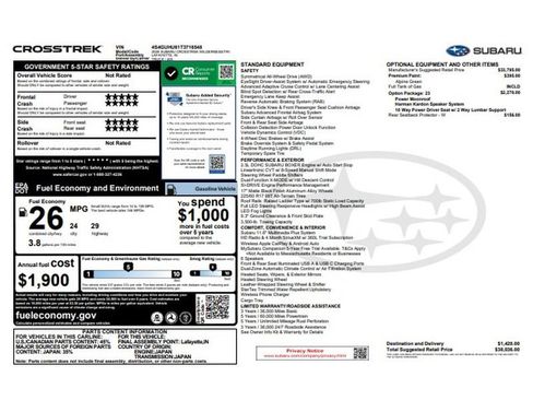 Used 2026 Subaru Crosstrek 2.5i Wilderness AWD/4WD image 8