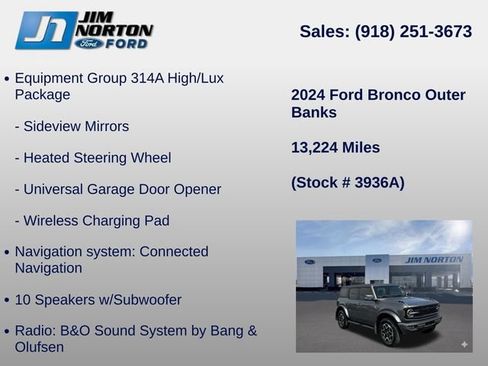 Used 2024 Ford Bronco Outer Banks AWD/4WD image 21