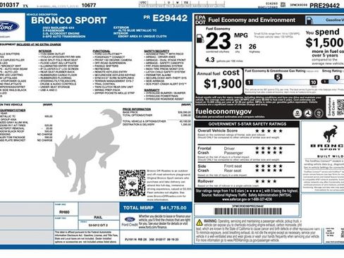 Used 2023 Ford Bronco Sport Badlands image 29