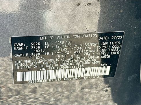 Used 2024 Subaru Outback Touring XT AWD/4WD image 32