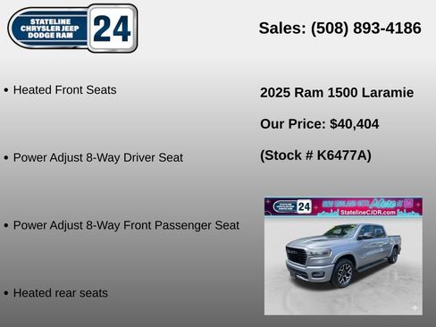 Used 2025 RAM 1500 Laramie w/ Sport Appearance Package AWD/4WD image 11