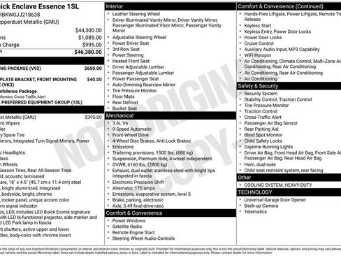 Used 2018 Buick Enclave Essence w/ Trailering Package image 5