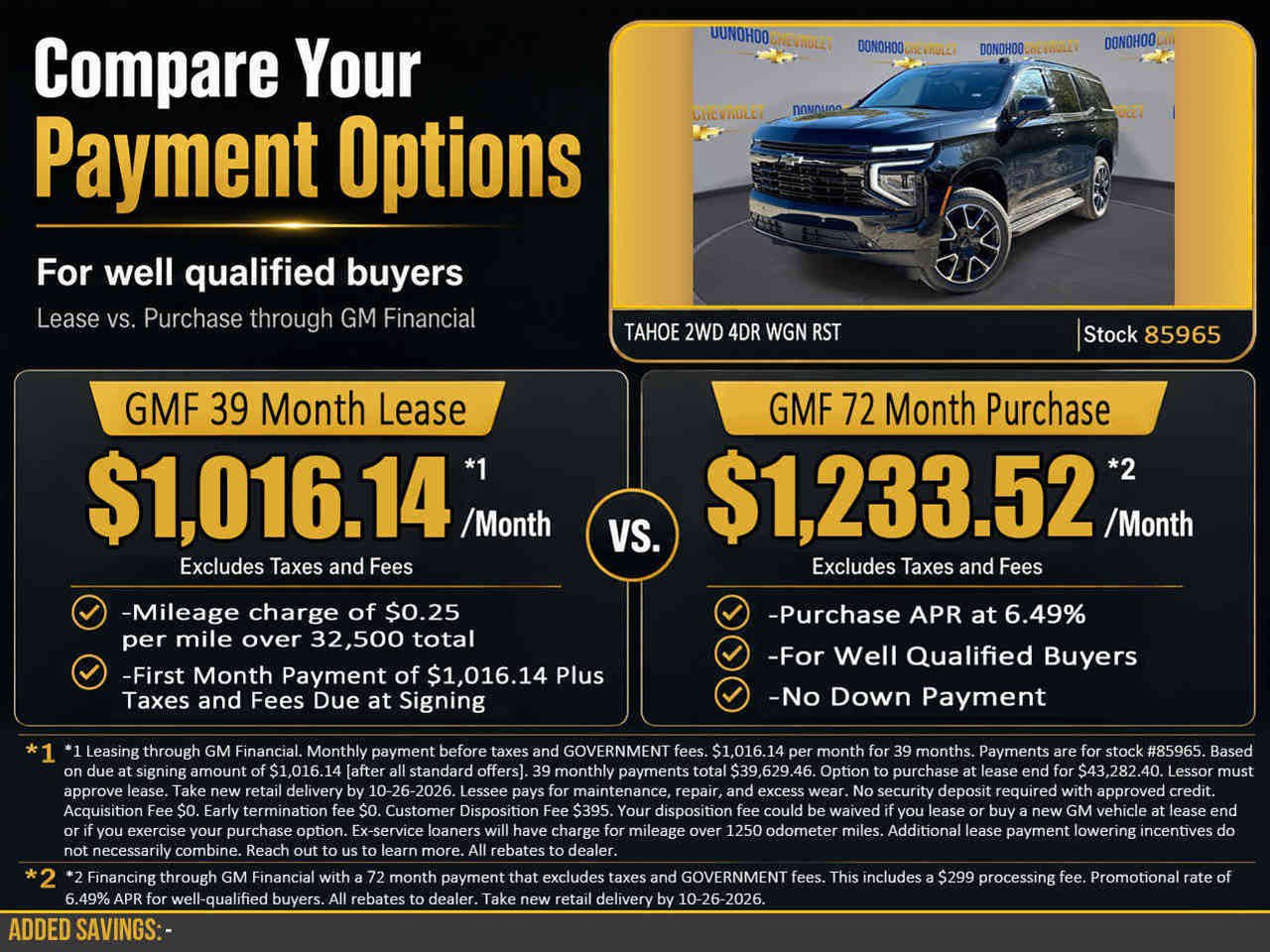 New 2027 Chevrolet Tahoe RST w/ Comfort Package RWD image 2