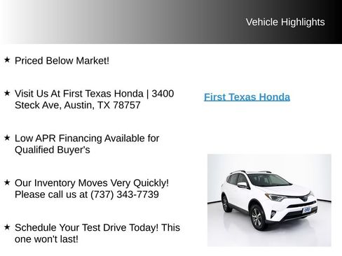 Used 2017 Toyota RAV4 XLE w/ Plus Special Value Package FWD image 9