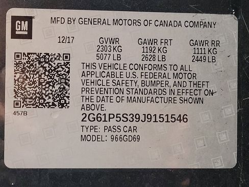 Used 2018 Cadillac XTS Premium Luxury w/ Driver Assist Package FWD image 33