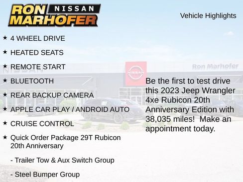 Used 2023 Jeep Wrangler Unlimited Rubicon 4xe AWD/4WD image 2