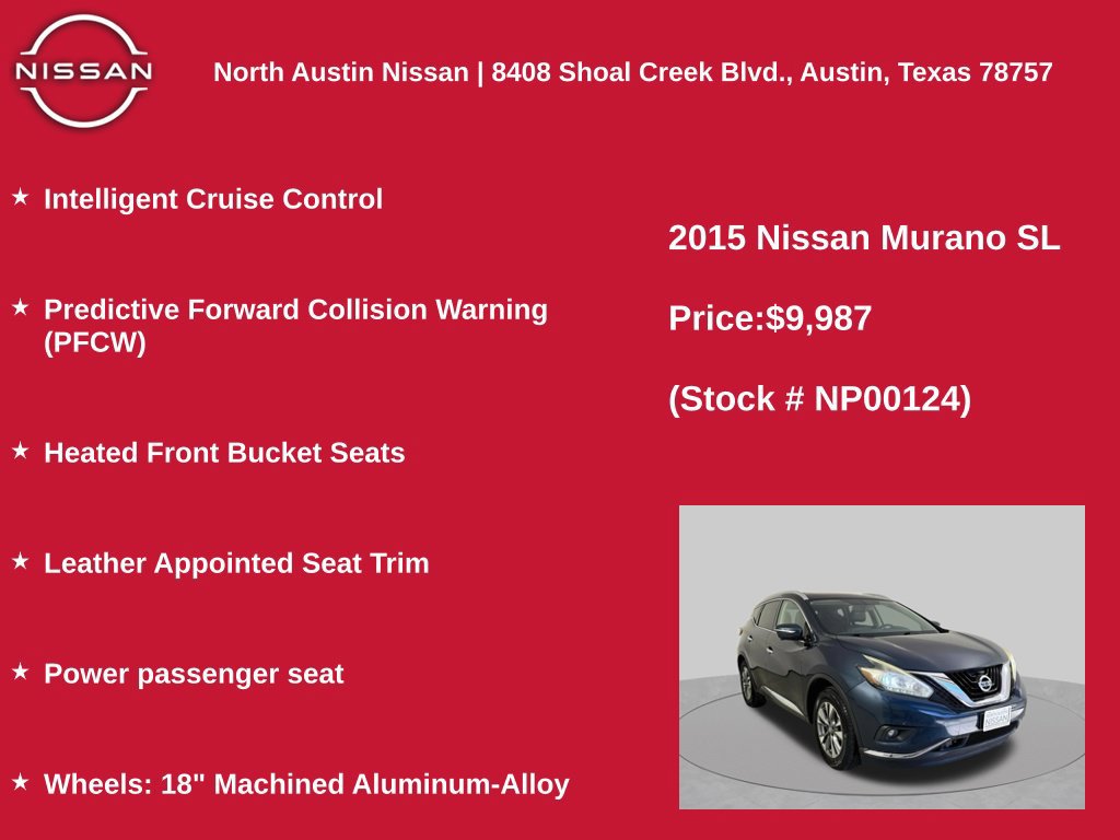 Used 2015 Nissan Murano SL w/ SL Technology Package FWD image 22