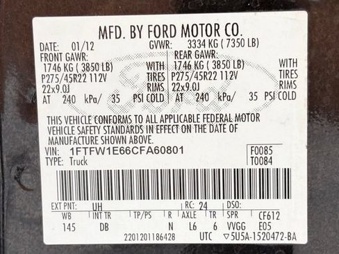 Used 2012 Ford F150 Harley-Davidson AWD/4WD image 49