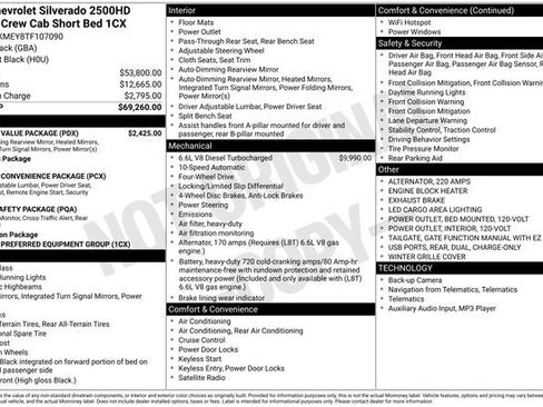 New 2026 Chevrolet Silverado 2500 Custom w/ Custom Value Package AWD/4WD image 5