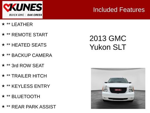 Used 2013 GMC Yukon SLT RWD image 2