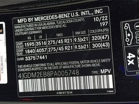 Used 2023 Mercedes-Benz EQS 450+ 4MATIC SUV image 14