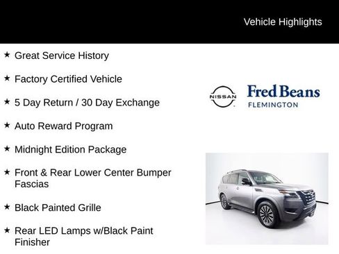 Certified 2023 Nissan Armada SL w/ Midnight Edition Package AWD/4WD image 6