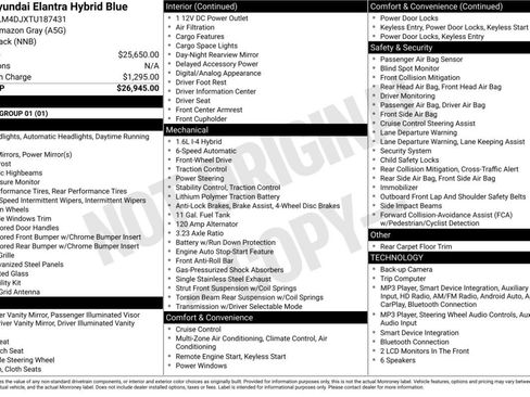 Used 2026 Hyundai Elantra Hybrid FWD image 47