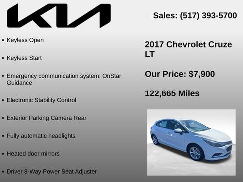 Used 2017 Chevrolet Cruze LT w/ Convenience Package FWD image 10