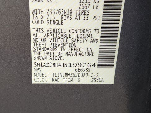 Used 2017 Nissan Murano SL w/ SL Technology Package image 27