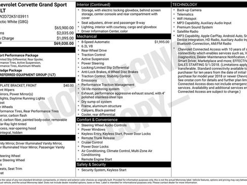Used 2019 Chevrolet Corvette Grand Sport RWD image 11