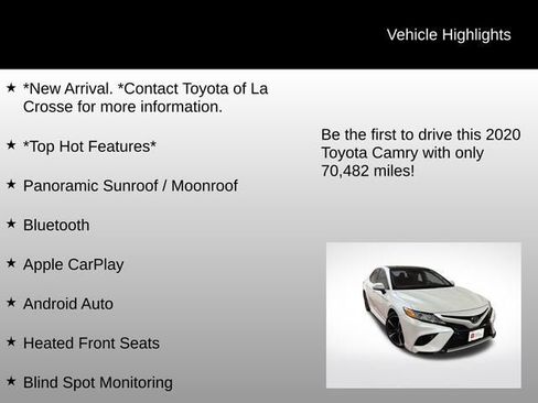 Certified 2020 Toyota Camry XSE image 7