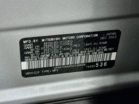 Used 2024 Mitsubishi Eclipse Cross LE AWD/4WD image 38