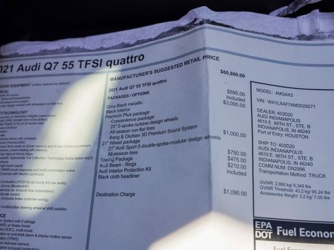 Used 2021 Audi Q7 3.0T Premium Plus w/ Premium Plus Package image 43