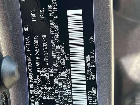 Certified 2019 Toyota Highlander LE AWD/4WD image 23