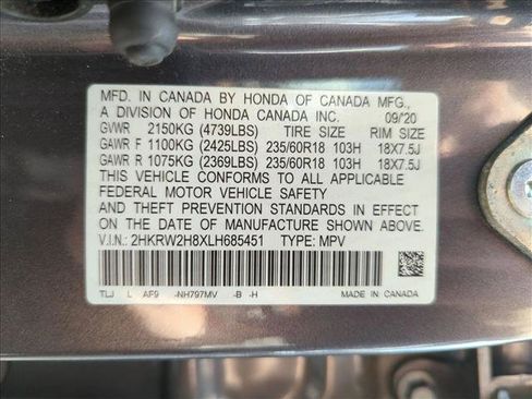 Certified 2020 Honda CR-V EX-L image 15