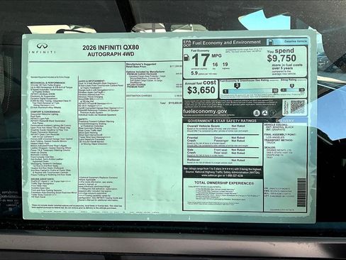 New 2026 INFINITI QX80 Autograph w/ Premium Cargo Package image 27