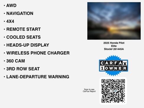 Certified 2025 Honda Pilot Elite image 7