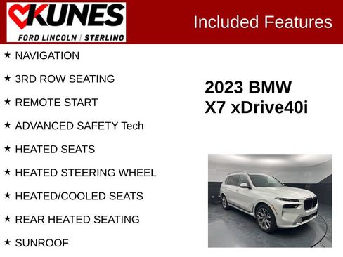 Used 2023 BMW X7 xDrive40i AWD/4WD image 2
