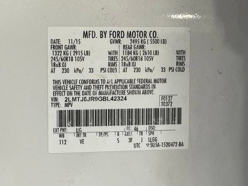 Used 2016 Lincoln MKX Premiere FWD image 27