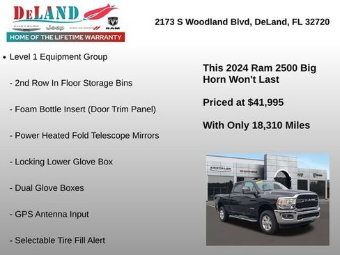 Used 2024 RAM 2500 Big Horn w/ Bed Utility Group image 6