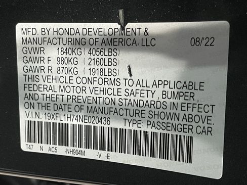 Used 2022 Honda Civic EX-L image 26