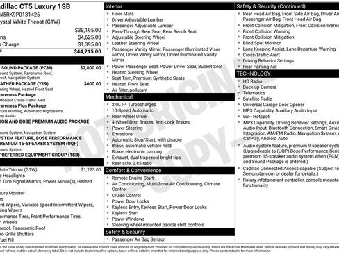 Used 2023 Cadillac CT5 Luxury w/ Sun And Sound Package RWD image 5
