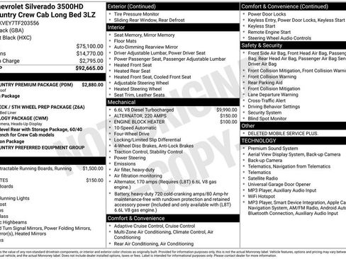 Used 2026 Chevrolet Silverado 3500 High Country w/ High Country Premium Package AWD/4WD image 6