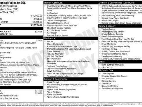 Used 2023 Hyundai Palisade SEL w/ Cargo Package image 4