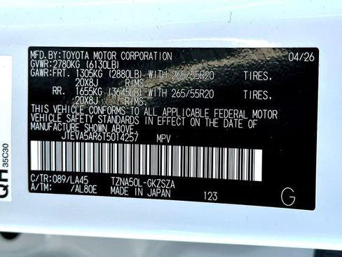 New 2026 Toyota 4Runner Limited RWD image 24