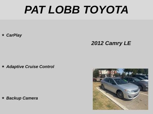 Used 2012 Toyota Camry LE FWD image 12