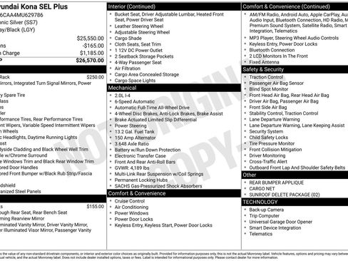 Used 2021 Hyundai Kona SEL Plus image 60