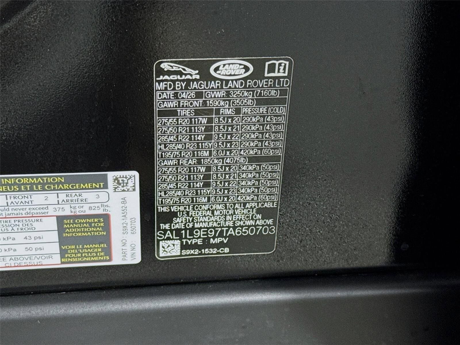 New 2026 Land Rover Range Rover Sport Dynamic SE AWD/4WD image 34