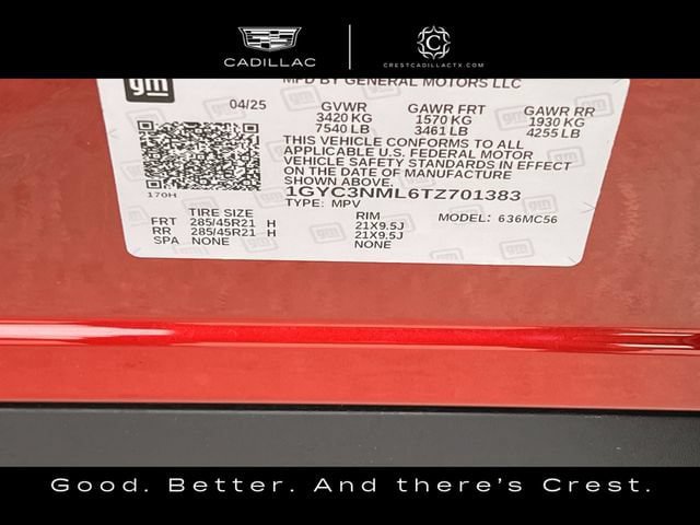 Certified 2026 Cadillac Vistiq Sport w/ LPO, Floor Liner Package AWD/4WD image 32