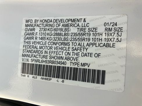 Certified 2024 Honda Odyssey Elite image 35