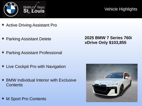 Used 2025 BMW 760i xDrive 760i xDrive w/ Executive Package image 31