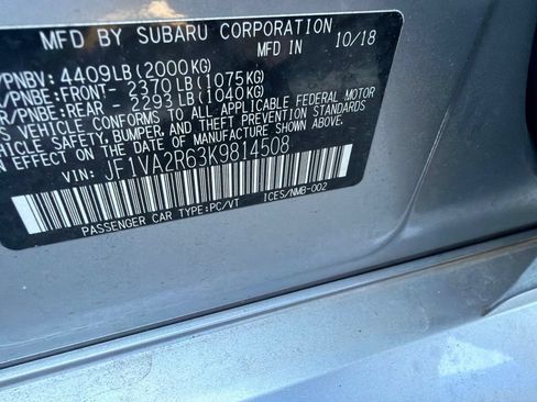 Used 2019 Subaru WRX STI AWD/4WD image 18