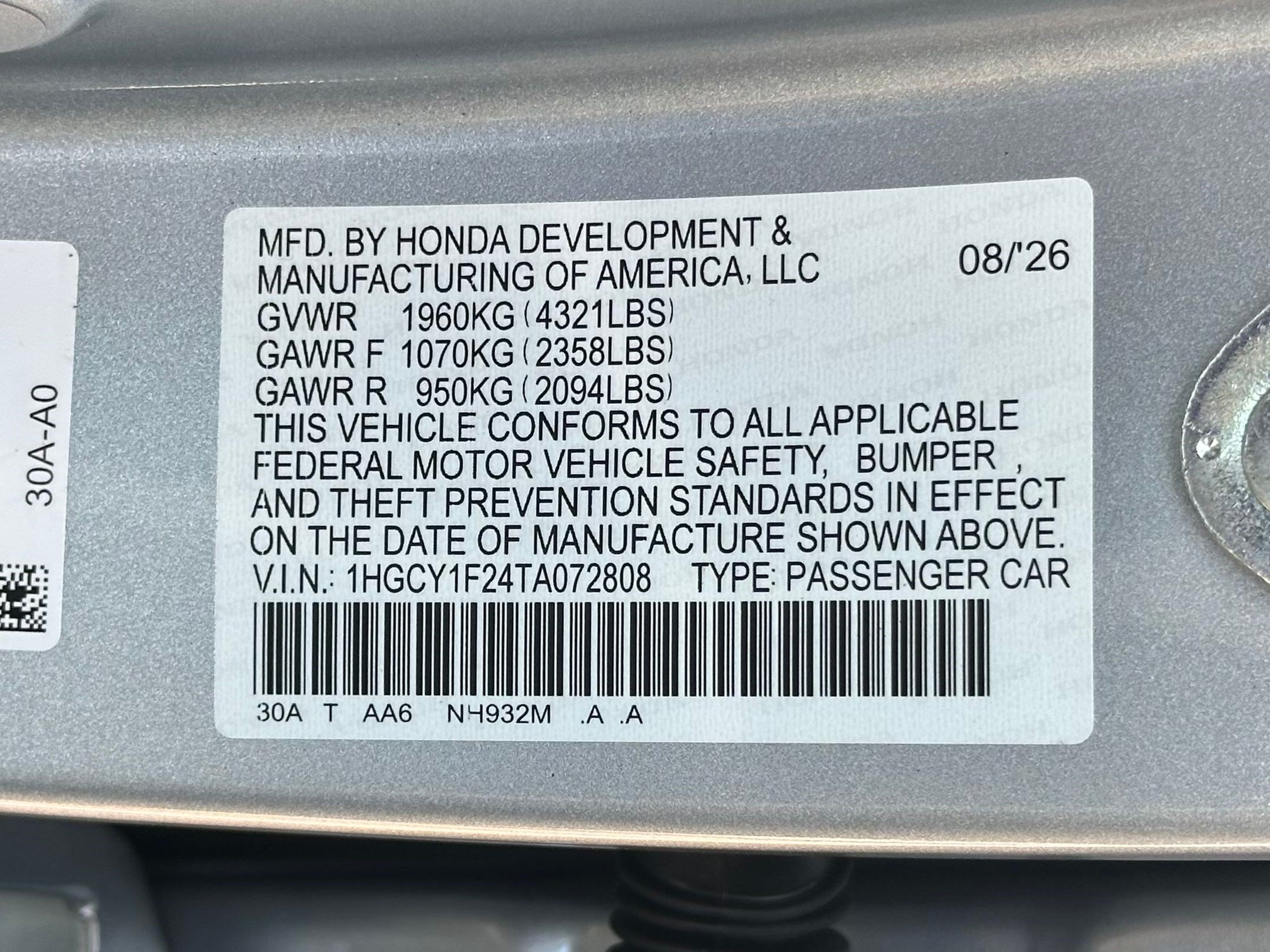 New 2026 Honda Accord LX image 24