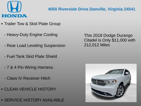 Used 2018 Dodge Durango Citadel w/ Technology Group image 12