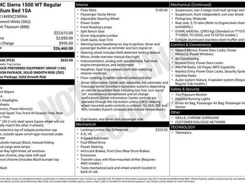 Used 2009 GMC Sierra 1500 W/T w/ SL Package image 7