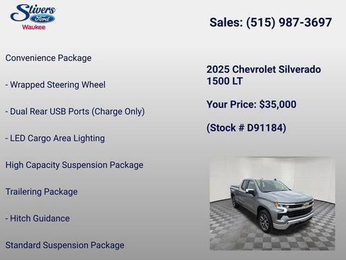 Used 2025 Chevrolet Silverado 1500 LT AWD/4WD image 16