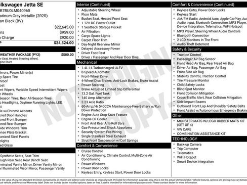 Used 2020 Volkswagen Jetta SE w/ SE Cold Weather Package image 17
